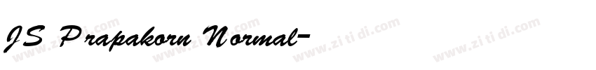 JS Prapakorn Normal字体转换